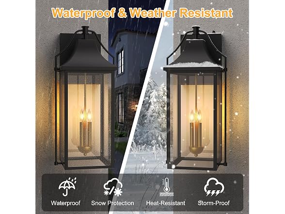 Lawyettle 25in Dusk-to-Dawn Wall Sconce