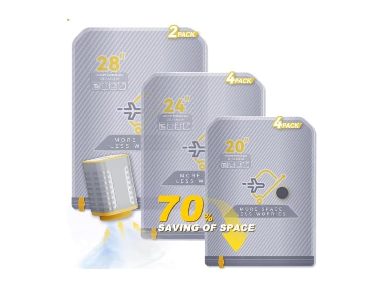 Briono 10-Pack Vacuum Bags for Travel