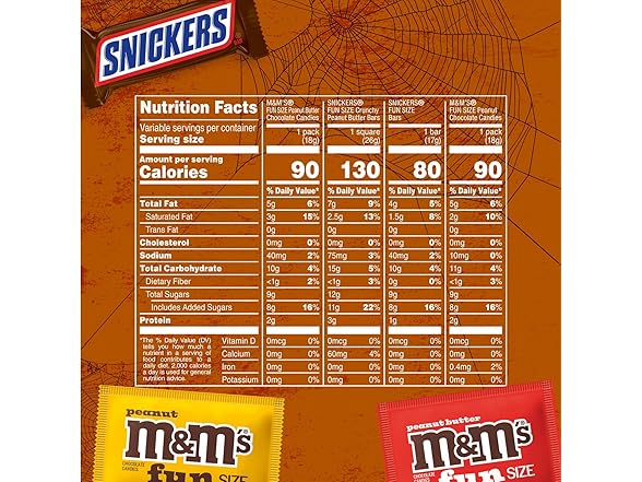 MMs Snickers Halloween Candy Variety 35c