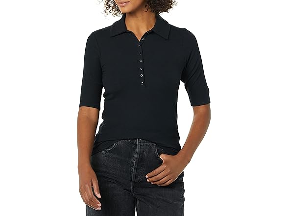 Amazon Essentials Women's Fine Rib Polo