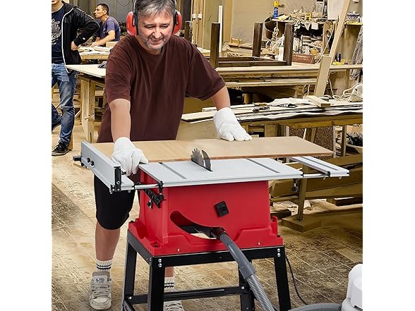 TROPOW Table Saw, TROPOW 10 Inch 15A Multifunctional Sa