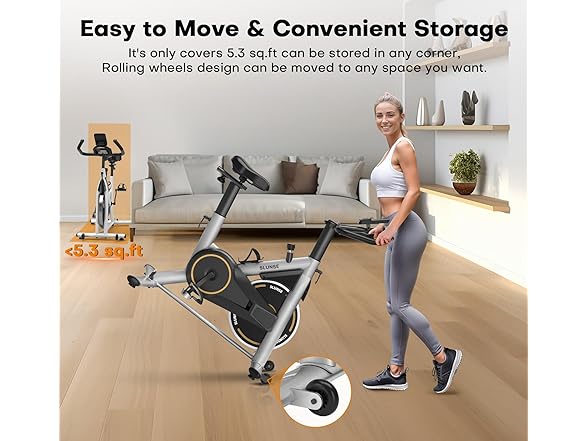 SLUNSE Magnetic Stationary Exercise Bike