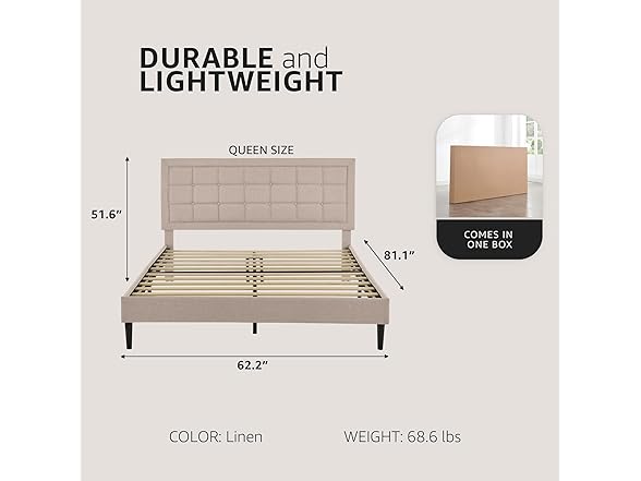 Decoro Mornington Upholstered Bed, Queen
