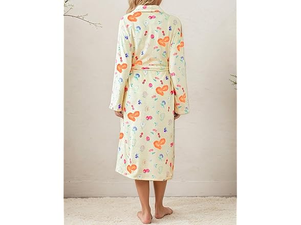 Yellow Fruit Bathrobe Womens