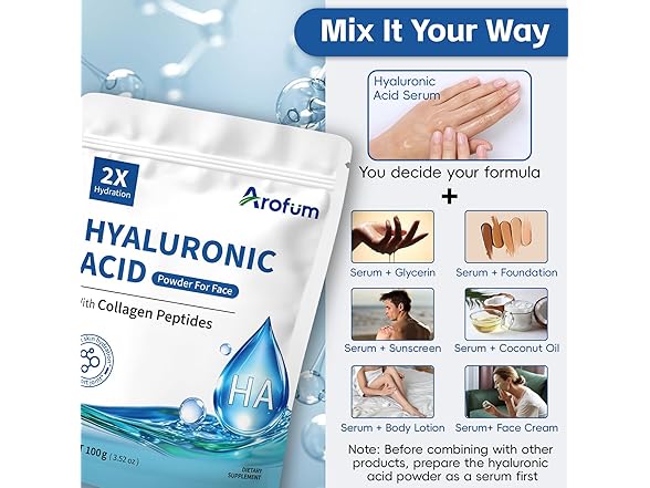 Arofum Hyaluronic Acid Powder