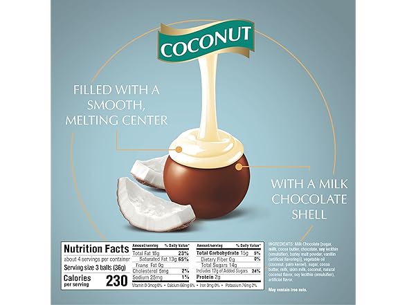 Lindt Lindor Coconut Milk Choc Truffles