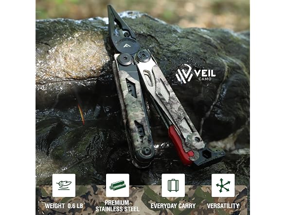 FLISSA 18-in-1 Multitool Pliers, Camo