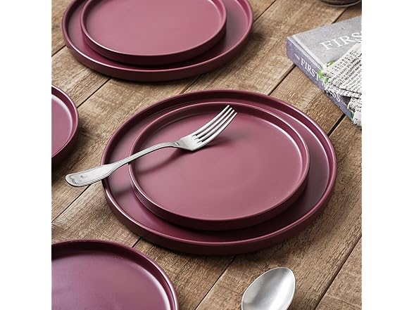 Stone Lain 24-Pc Dinnerware Set, Purple