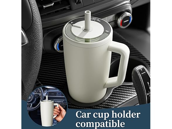 LOONLAI 40 Oz Insulated Water Bottle, Rose Taupe