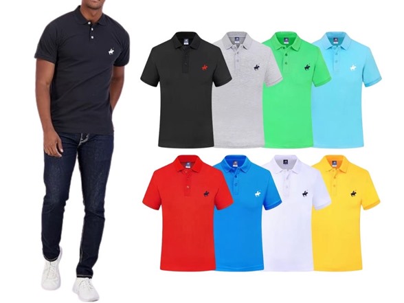 {4-Pack} Pacific Polo Club Men's Cotton Short Sleeve Polo Shirts (S-2XL)