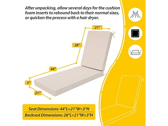 AAAAAcessories Outdoor Chaise Lounge