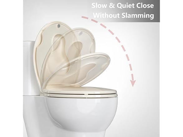 GarveeTech Round Toilet Seat with Built-in Toddler Seat