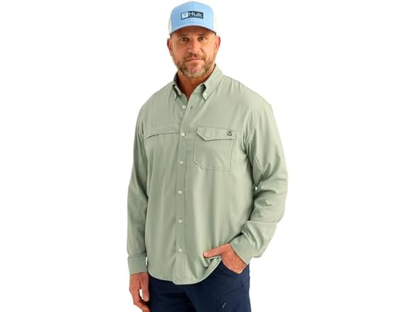 HUK Mens Tide Point Long Sleeve