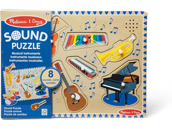 Melissa & Doug Musical Instruments Sound Puzzle