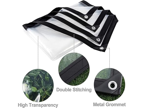 Clear Tarps Transparent 6x8ft