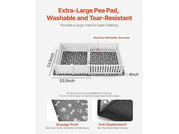 Dogs Whelping Box, 93.3x48.4x18.1 inch