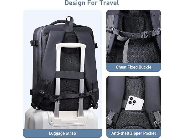 SHOWKOO 40L 17" Laptop Backpack