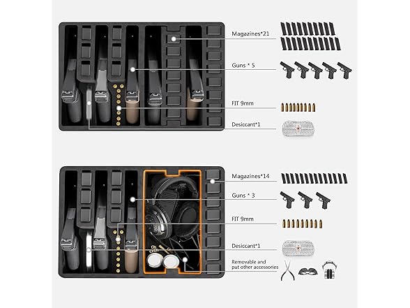 Kinghardcase Gun Case for Handguns