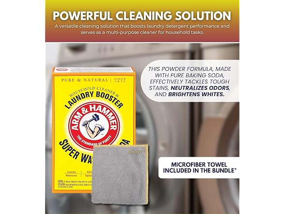 Detergent Booster Cleaner Powder 55 oz Bundle
