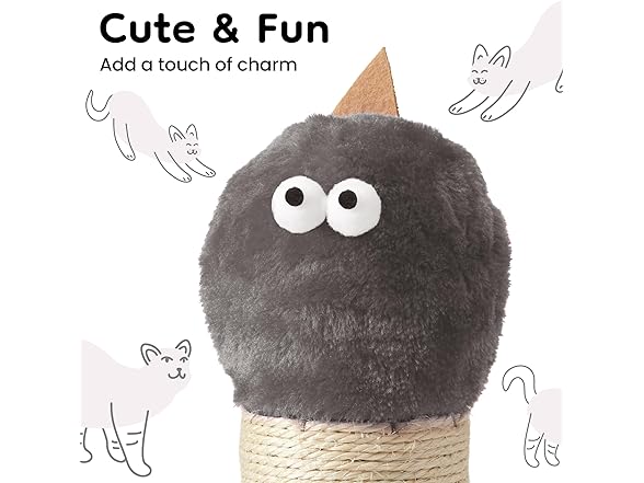 Cat Scratching Post for Small Space, 22''