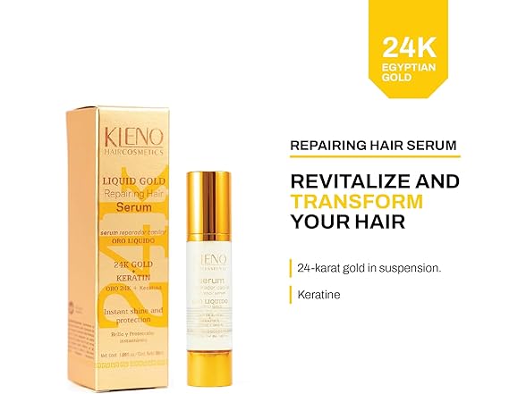 Kleno Liquid Gold Repairing Hair Serum