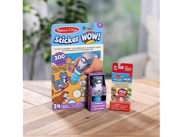 Spin Master Melissa Doug Sticker Wow Cat W Pack