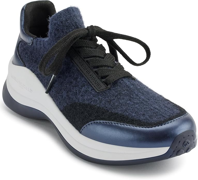 Karl Lagerfeld Women's Carsyn Stretch Wool Lace Up Jogger Sneaker - Gallery 9