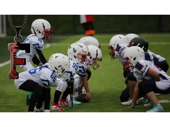 Kar Nann Black Football Necklace