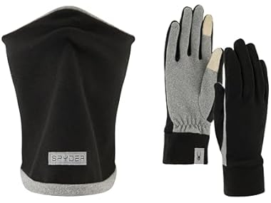 $13.99, Was $69, 79% Off! Spyder Womens 2Pc Set Reversible Gaitor Gloves dealfomo