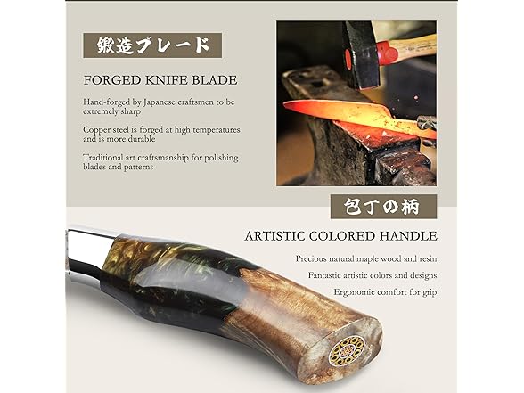 SHAN ZU 8 inch Damascus Chef Knife