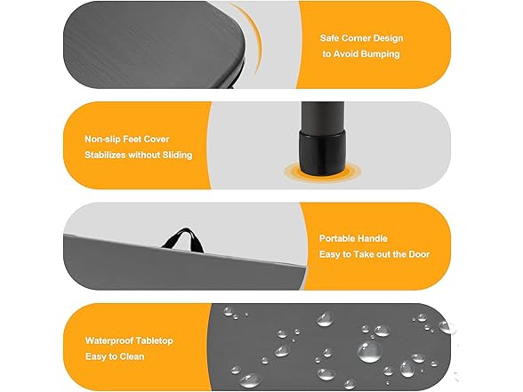 Kasunpul 34" Folding Table