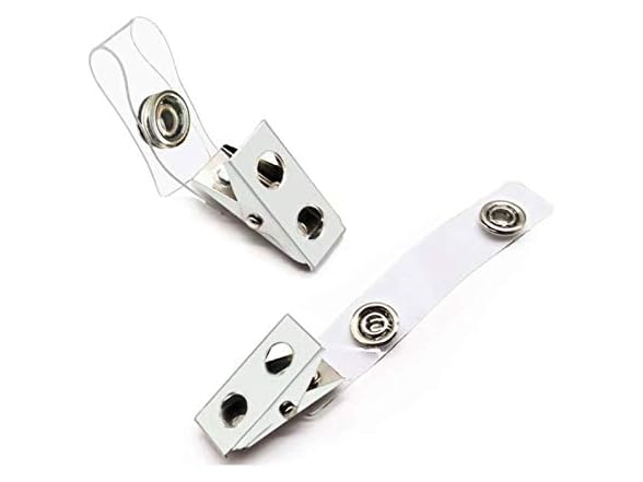 LASSUM 25 Pcs Double Hole Metal Badge