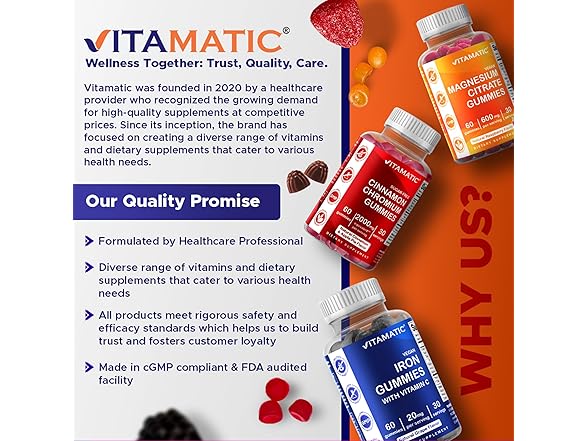 Vitamatic Vitamatic Fiber Gummies 60ct
