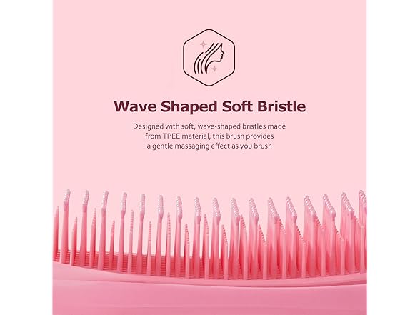 SHINLEA No Tangle Hair Brush for Wet or Dry Pink