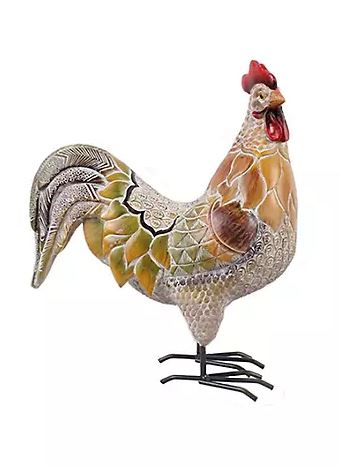 10" Resin Grand Rooster - Gallery 2