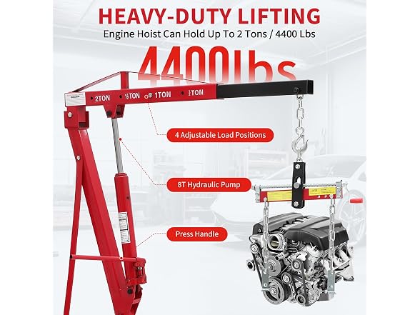 Garvee 2 Ton Folding Hydraulic Engine Ho