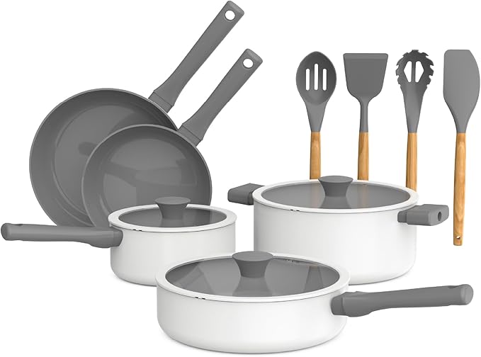 bella 12PC Evergood Nonstick Cookware Set - Gallery 4