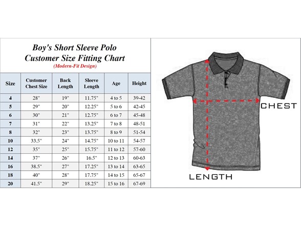 Boys 3PK Short Sleeve Uniform Polo