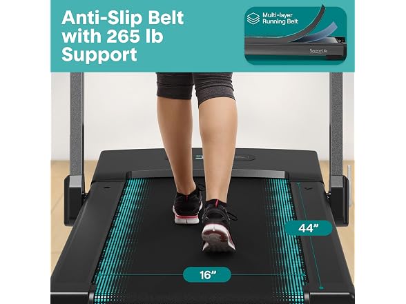 SereneLife 2-in-1 Foldable Treadmill & Under-Desk Walking Pad
