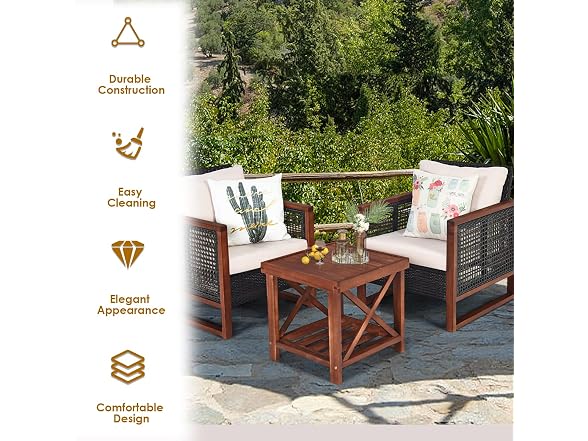 Wicker Chairs with Coffee Table - Gallery 5