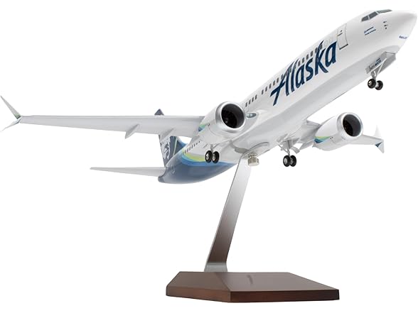 Sky Marks Alaska Airlines 737 MAX 8 1/100 Airplane Model w
