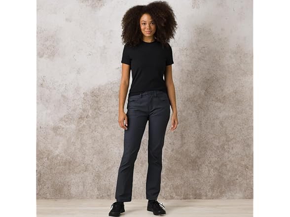 PrAna Women (0) Halle Straight II Coal Pants