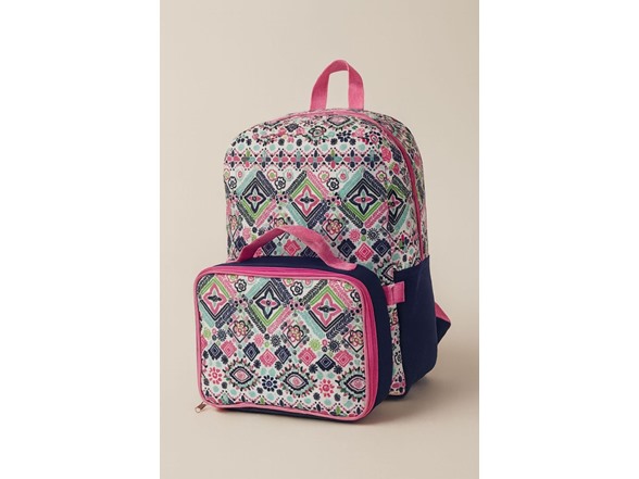 Tribal Bloom 16” Backpack & Lunchbag Set