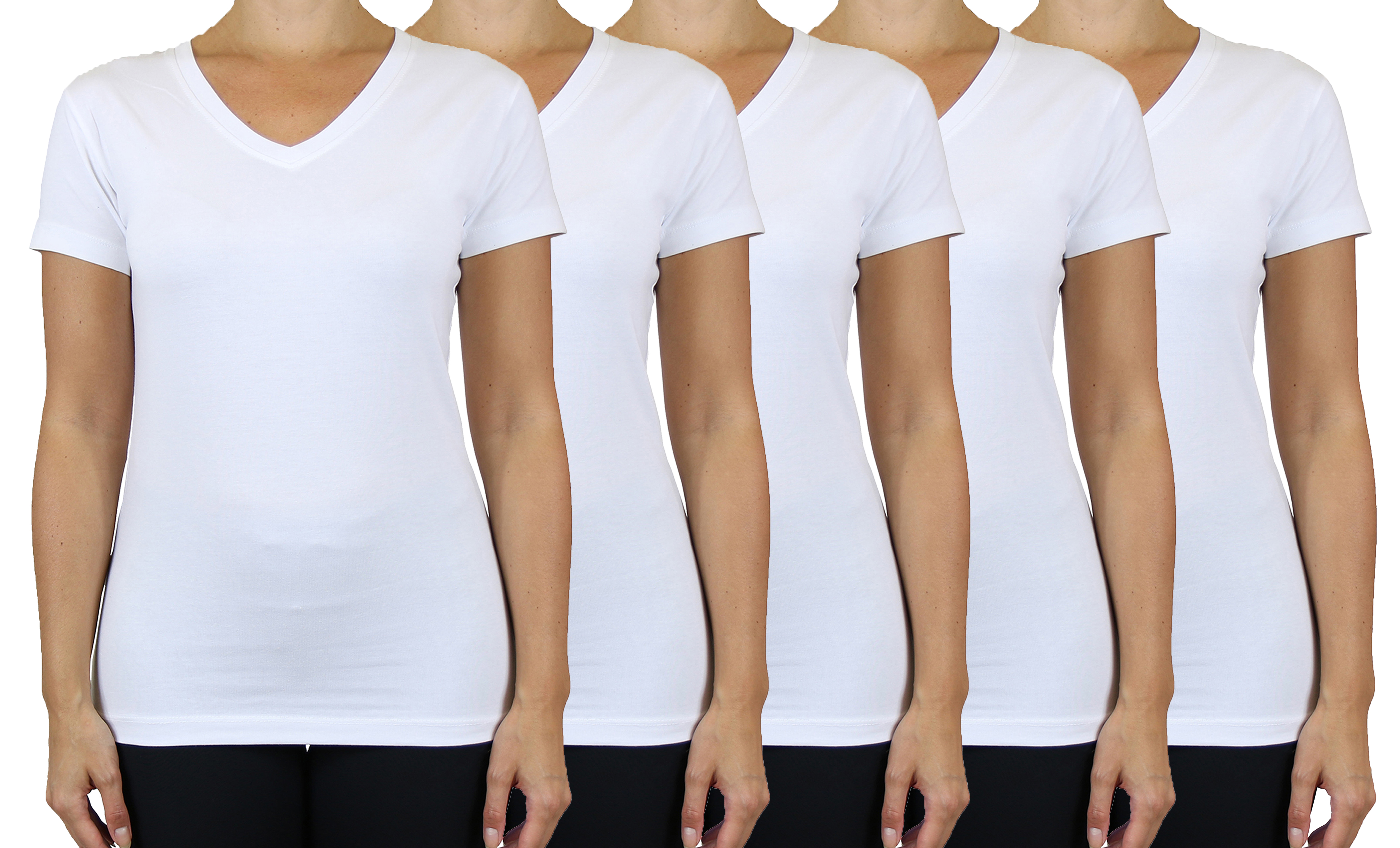 Womens S/S Cotton Stretch Tee - Gallery 28