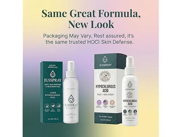 Jusspray Hypochlorous Acid Face and Skin Spray 4oz