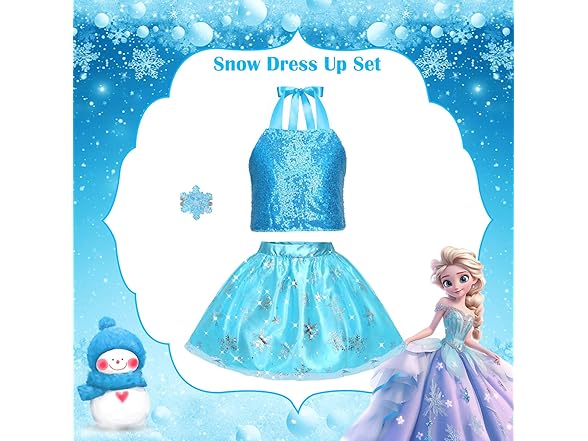 OHARLOBE Princess Dresses Costume for Girls