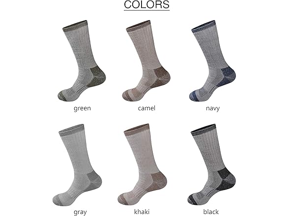 GKX Men's Moisture Wicking Socks 4-Pairs
