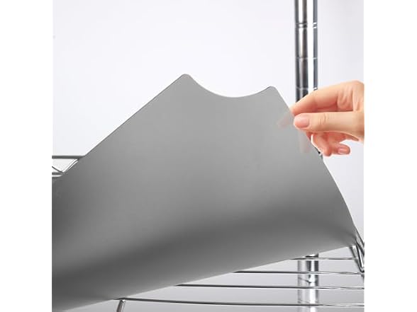 WAWINY Wire Shelf Liners 14x24, 5 Pack Gray