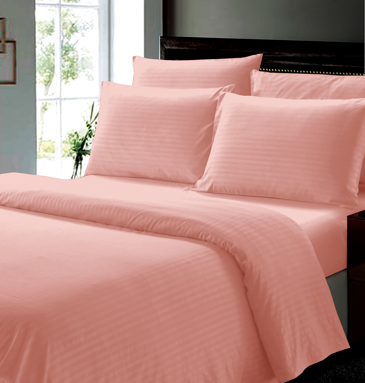 6-Piece Dobby Stripe Queen Sheet Set - Gallery 9