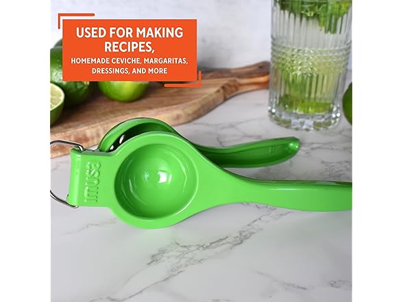 IMUSA Cast Aluminum Lime Squeezer, Green